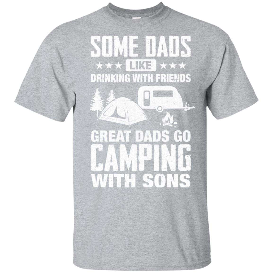 Great Dad Go Camping With Sons Father Day Gift T-Shirt & Hoodie | Teecentury.com