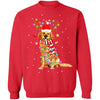 Cute Golden Retriever Christmas Lights Reindeer Pajamas T-Shirt & Sweatshirt | Teecentury.com