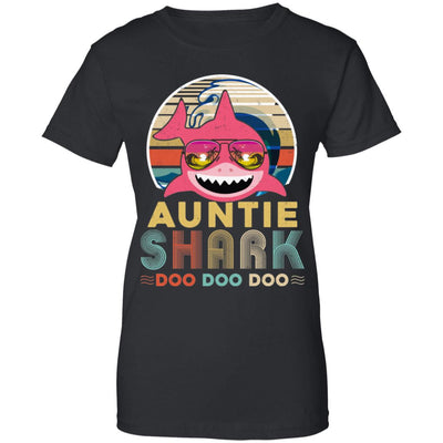 Retro Vintage Auntie Shark Doo Doo Doo T-Shirt & Hoodie | Teecentury.com