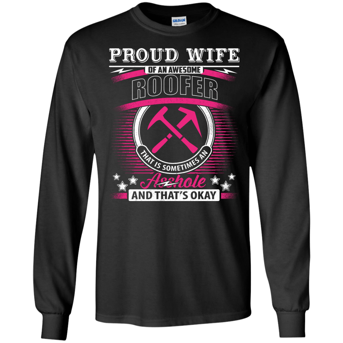 Proud Wife Of An Awesome Roofer T-Shirt & Hoodie | Teecentury.com
