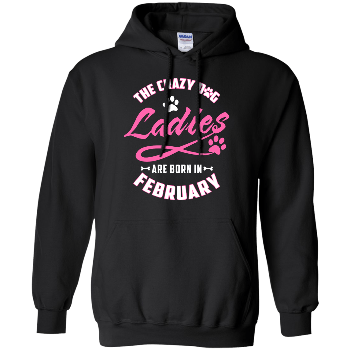 The Crazy Dog Ladies Are Born In February T-Shirt & Hoodie | Teecentury.com