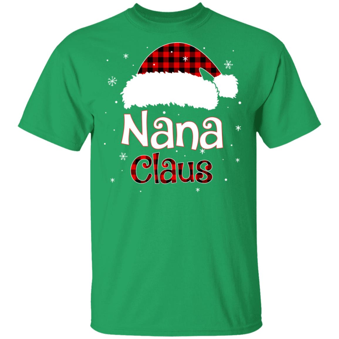 Santa Nana Claus Red Plaid Family Pajamas Christmas Gift T-Shirt & Sweatshirt | Teecentury.com