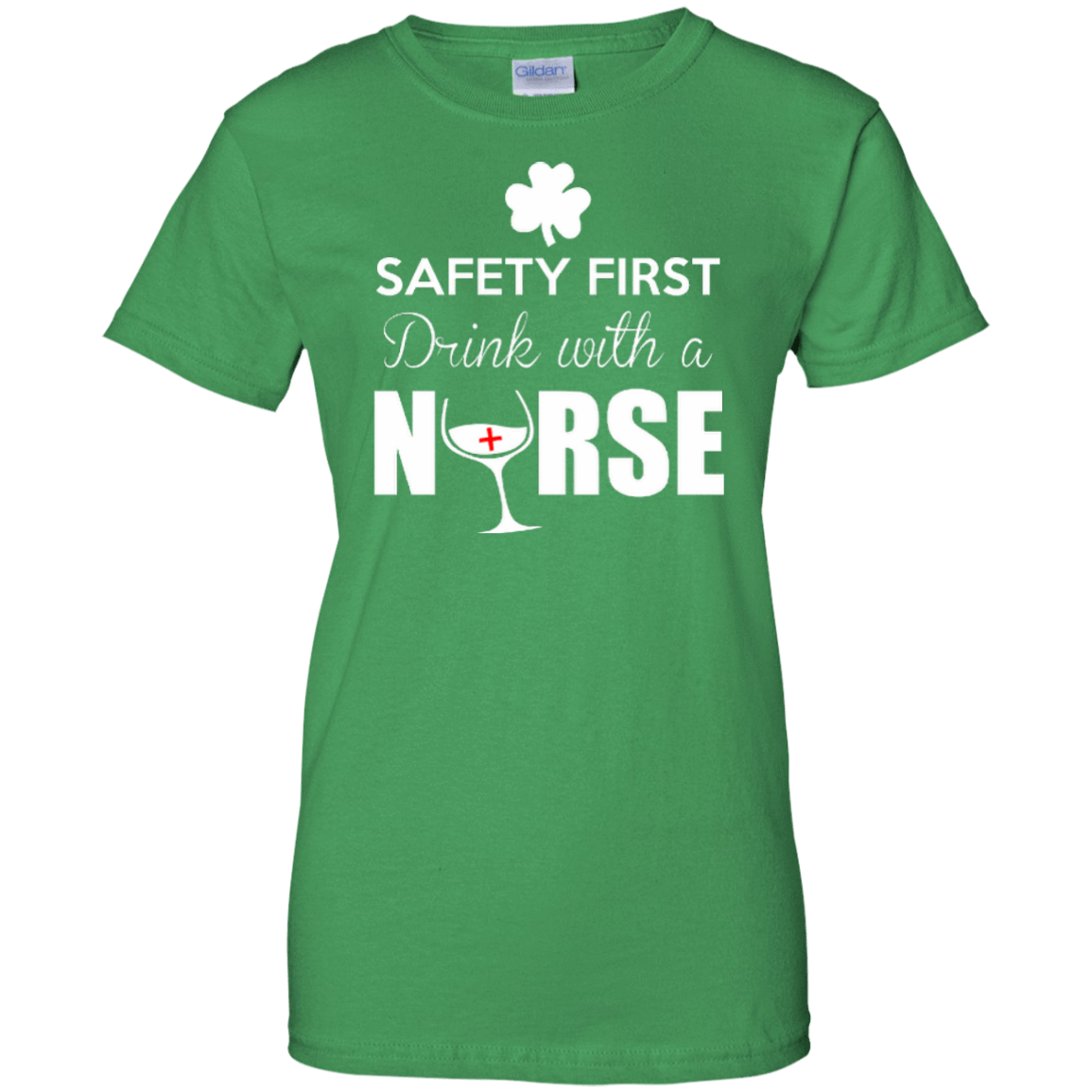 Safety First Drink With A Nurse T-Shirt & Hoodie | Teecentury.com