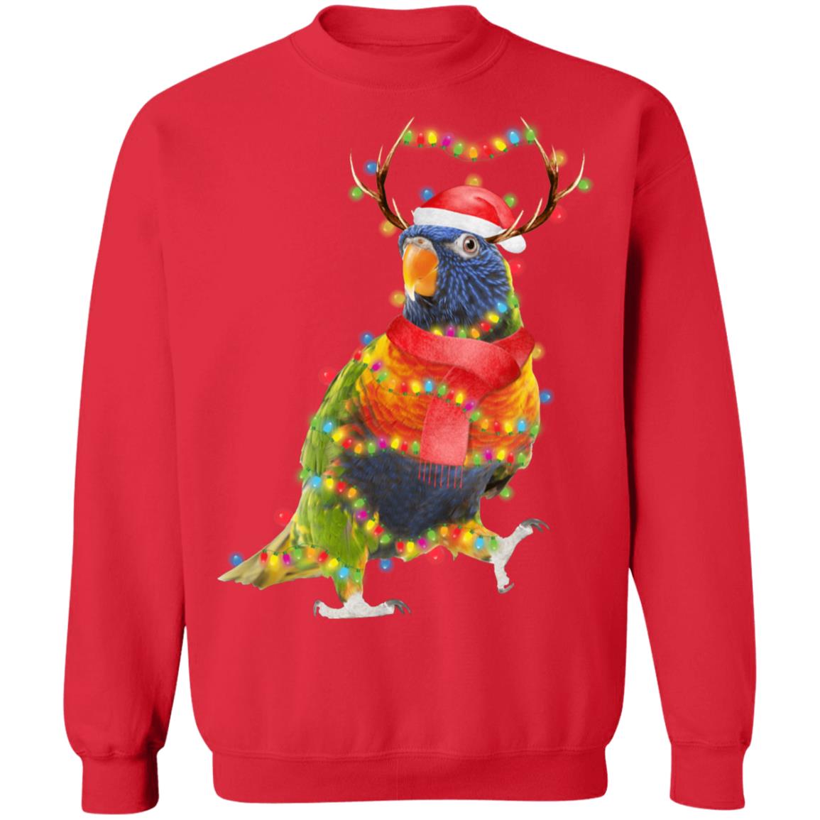 Cockatoo Parrot Bird Reindeer Christmas Light Ornament T-Shirt & Sweatshirt | Teecentury.com