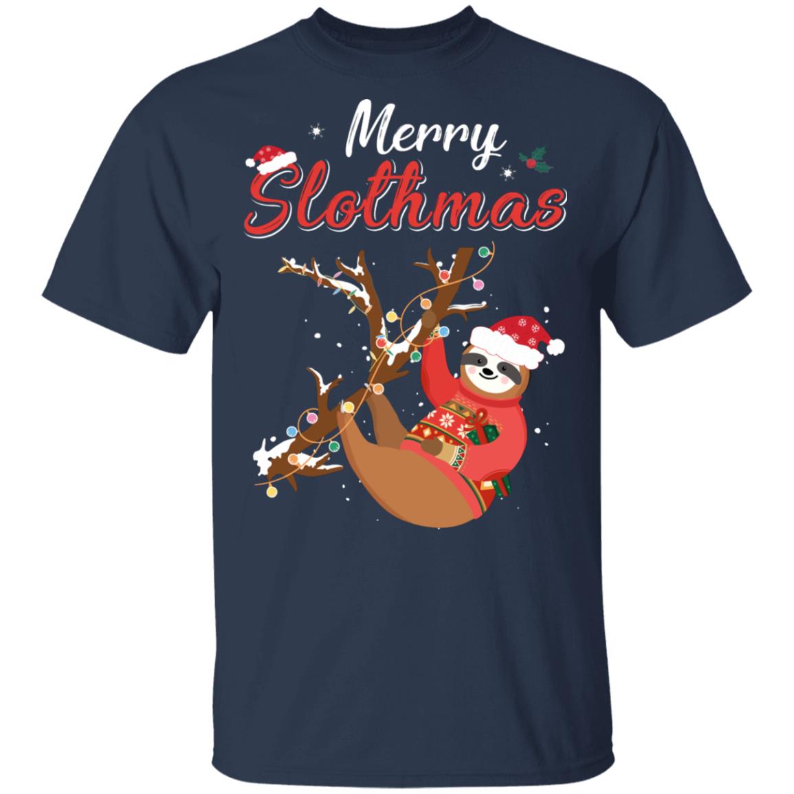 Merry Slothmas Christmas Pajama For Sloth Lovers T-Shirt & Hoodie | Teecentury.com