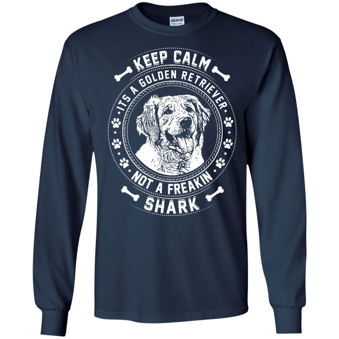 Keep Calm It's A Golden Retriever Not A Freaking Shark T-Shirt & Hoodie | Teecentury.com