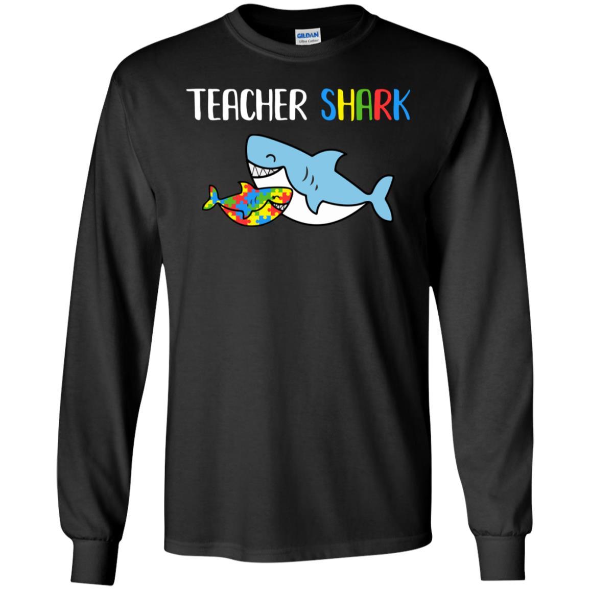 Teacher Shark Support Autism Awareness For Child T-Shirt & Hoodie | Teecentury.com