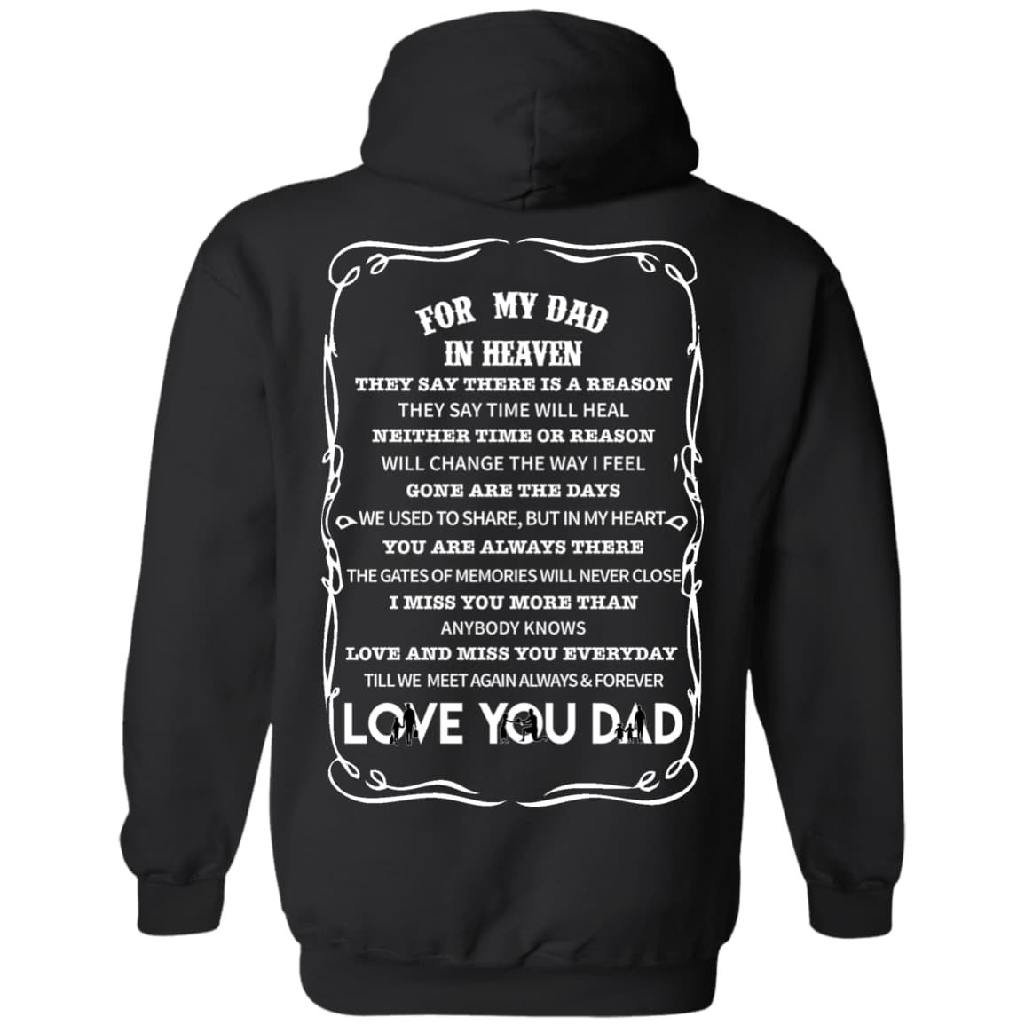 For My Dad In Heaven T-Shirt & Hoodie | Teecentury.com