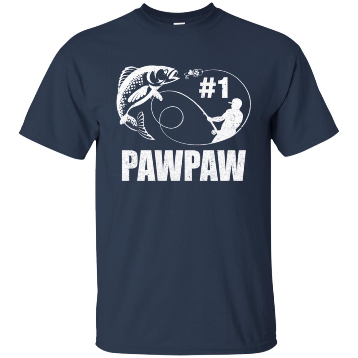 #1 Pawpaw Fishing Fisherman Best Fathers Day Gift T-shirts Pullover Hoodies Black/S