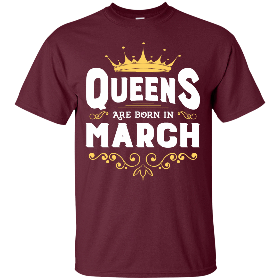Queens Are Born In March T-Shirt & Hoodie | Teecentury.com