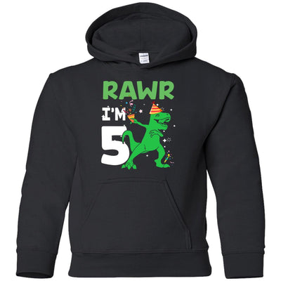 Rawr I'm 5 Birthday Gifts 2017 Dinosaur For Boys Youth Youth Shirt | Teecentury.com