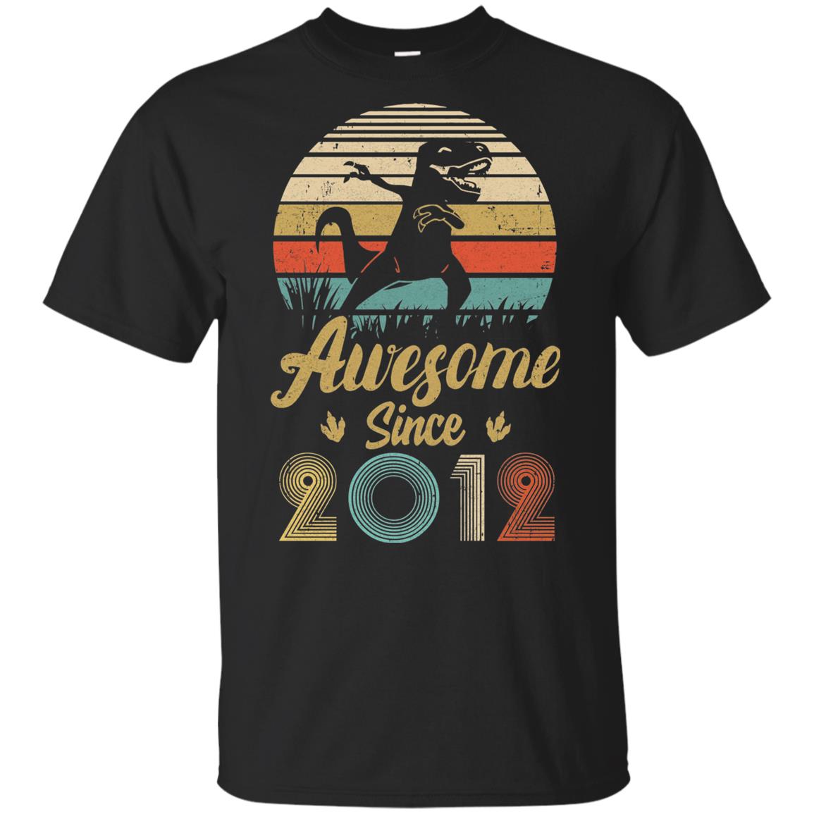 Awesome Since 2012 10th Years Old Dinosaur Birthday Gift Youth Youth Shirt | Teecentury.com