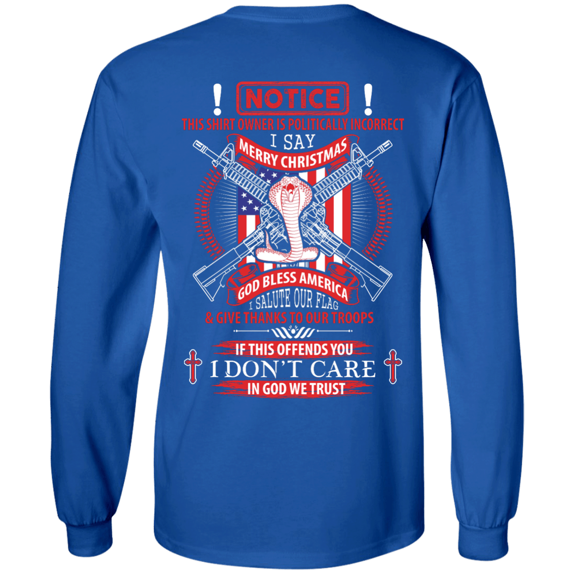 I Am Politically Incorrect I Say Merry Christmas God Bless America T-Shirt & Hoodie | Teecentury.com