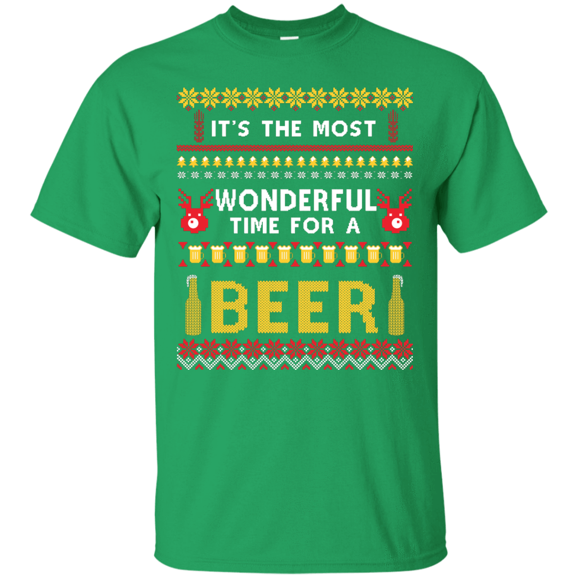 It's The Most Wonderful Time For A Beer Ugly Sweater T-Shirt & Hoodie | Teecentury.com