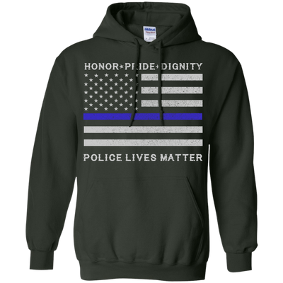 Police Lives Matter Honor Pride Dignity T-Shirt & Hoodie | Teecentury.com