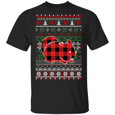 Chinchilla Red Plaid Ugly Christmas Sweater Funny Gifts T-Shirt & Sweatshirt | Teecentury.com