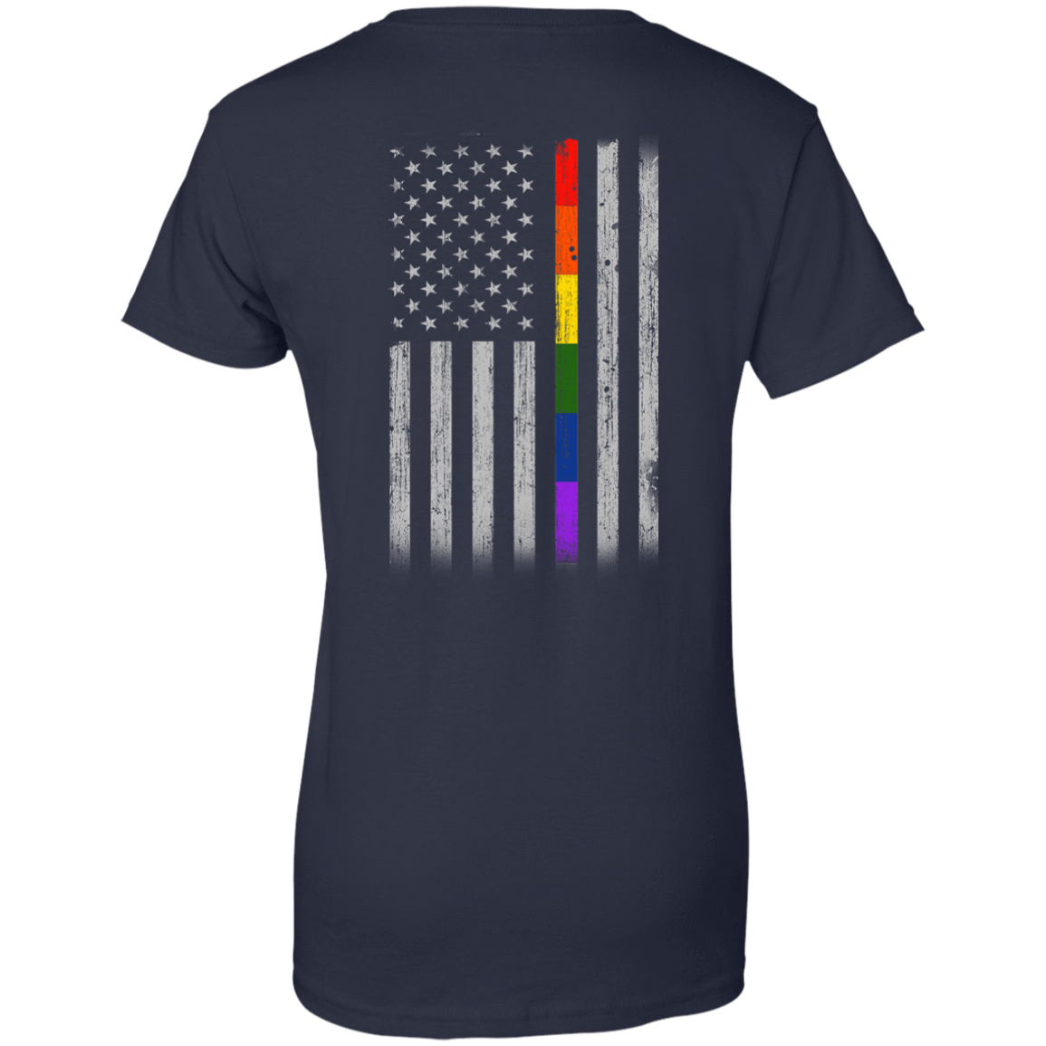 Rainbow Lesbian Gay Pride LGBT America Flag T-Shirt & Hoodie | Teecentury.com