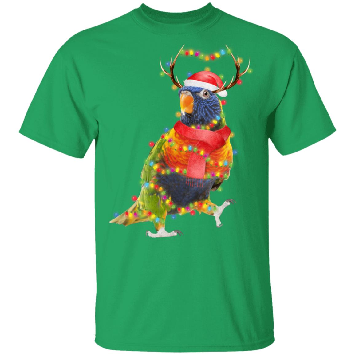 Cockatoo Parrot Bird Reindeer Christmas Light Ornament T-Shirt & Sweatshirt | Teecentury.com