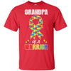Grandpa Of A Warrior Support Autism Awareness Gift T-Shirt & Hoodie | Teecentury.com