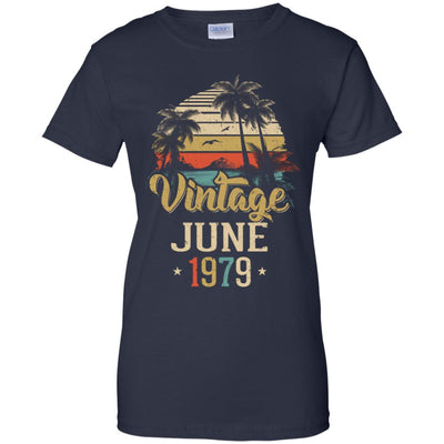 Retro Classic Vintage June 1979 43th Birthday Gift T-Shirt & Hoodie | Teecentury.com