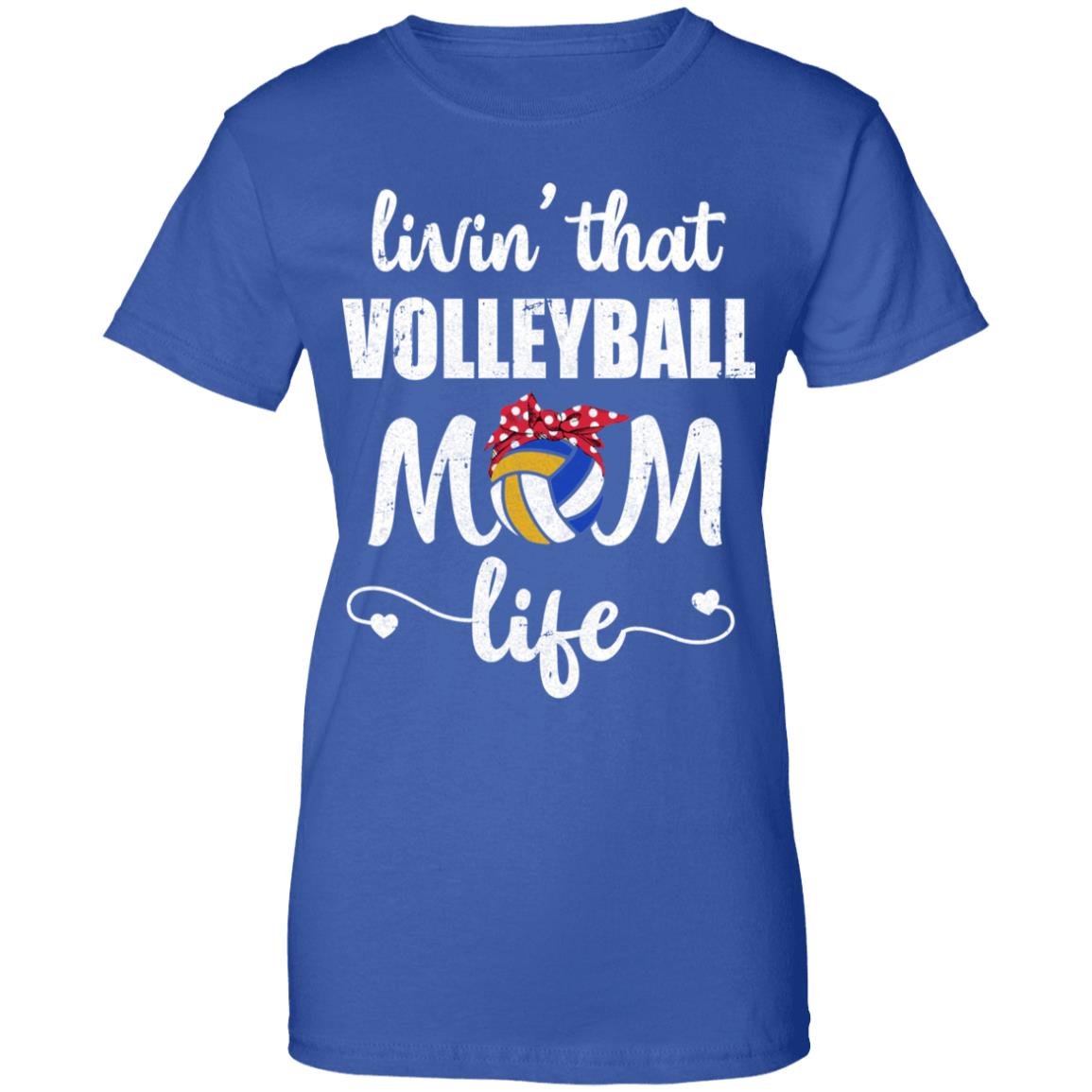 Living That Volleyball Mom Life Mothers Day Gifts T-Shirt & Tank Top | Teecentury.com