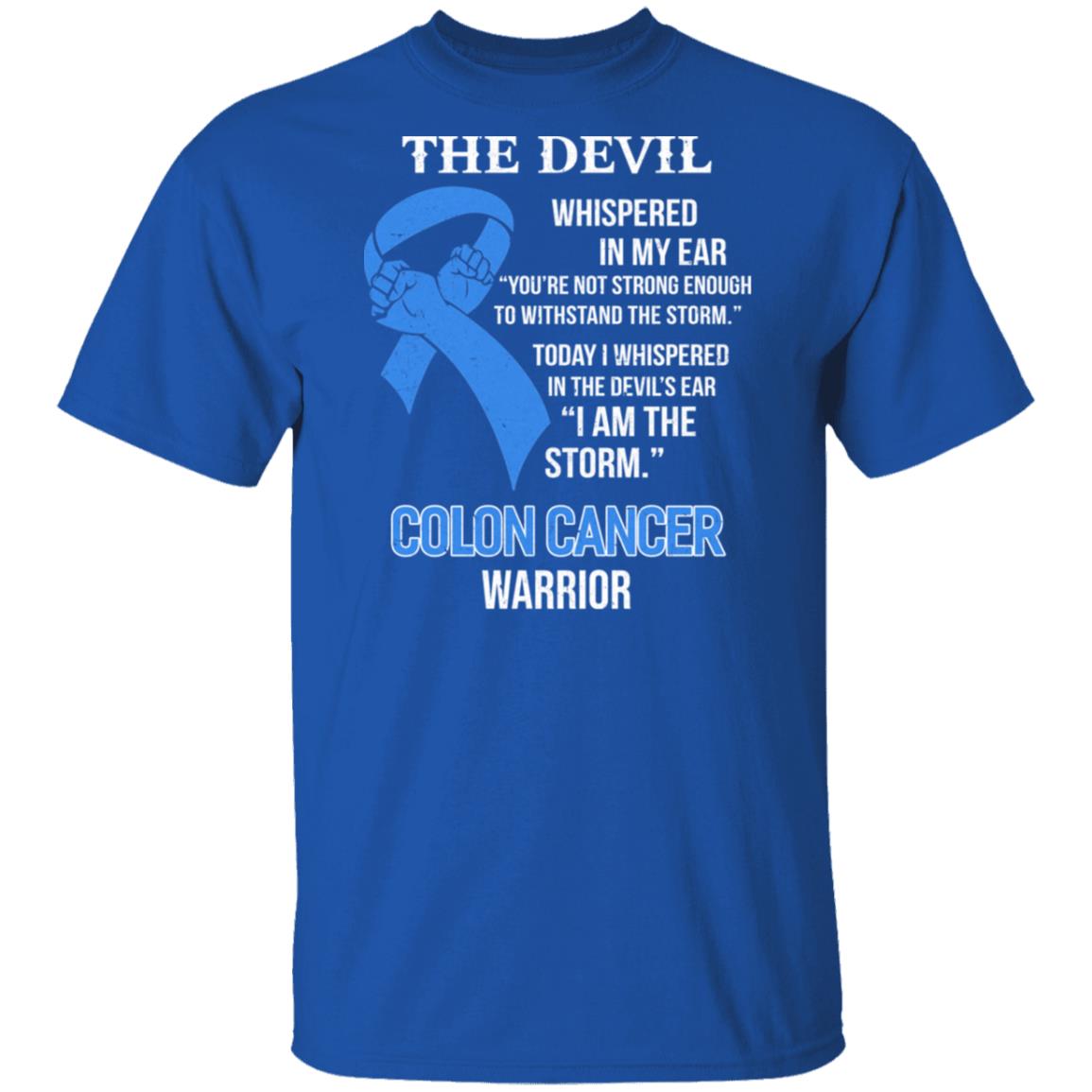 I Am The Storm Support Colon Cancer Awareness T-Shirt & Hoodie | Teecentury.com