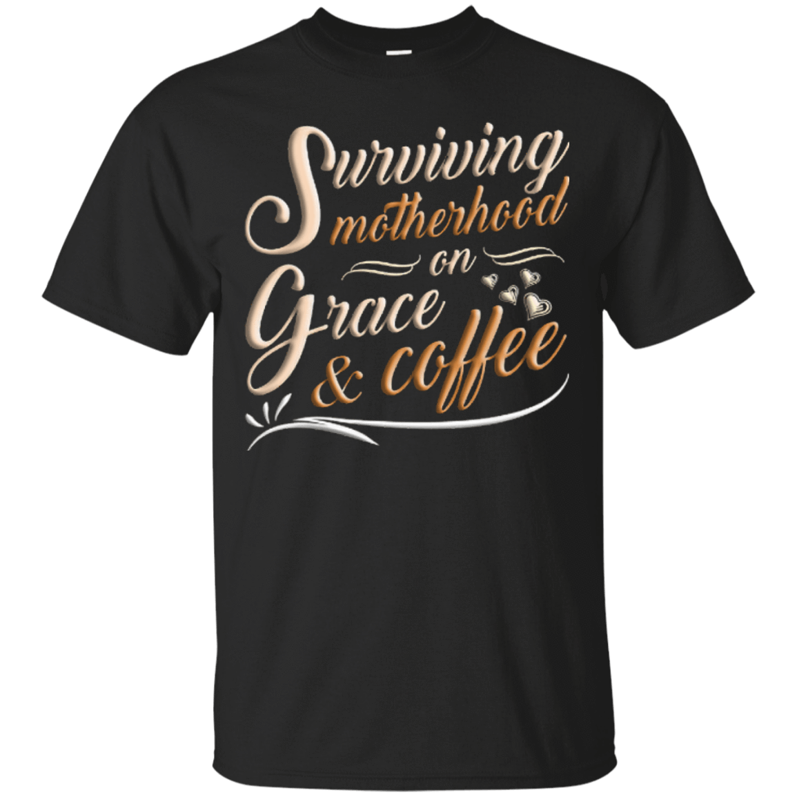 Surviving Motherhood On Grace And Coffee T-Shirt & Hoodie | Teecentury.com
