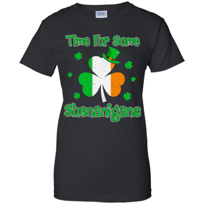 St. Patrick's Time For Some Shenanigans Funny Party T-Shirt & Hoodie | Teecentury.com