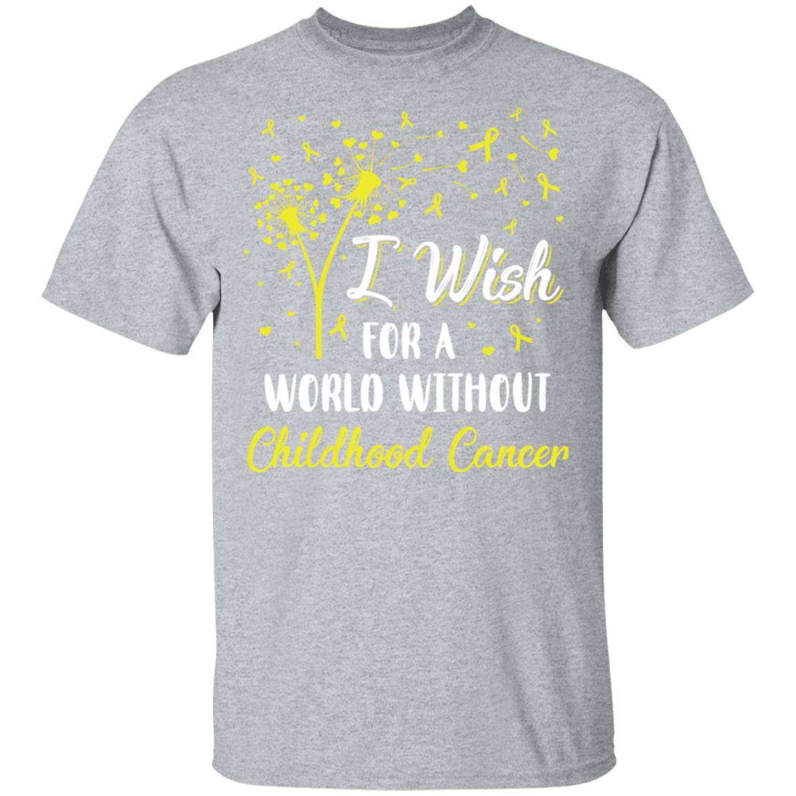 I Wish For A World Without Childhood Cancer Awareness T-Shirt & Hoodie | Teecentury.com