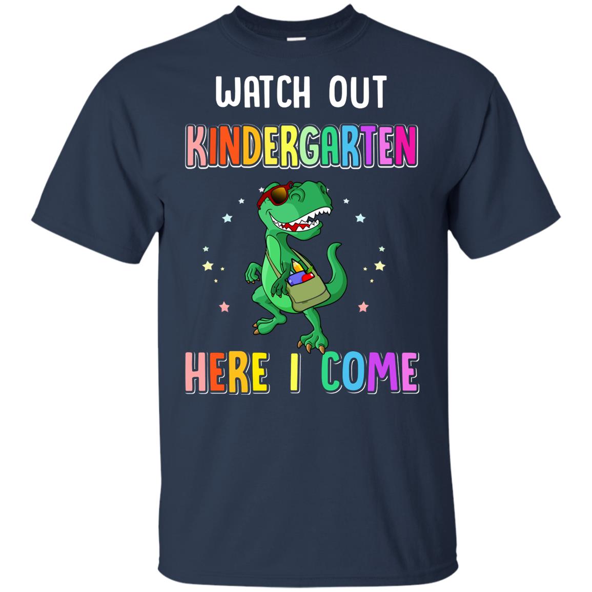 Kindergarten Here I Come Dinosaur Back To School Youth Youth Shirt | Teecentury.com