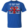 I'd Tap That Firefighter Hydrant US Thin Red Line Flag Dad T-Shirt & Hoodie | Teecentury.com