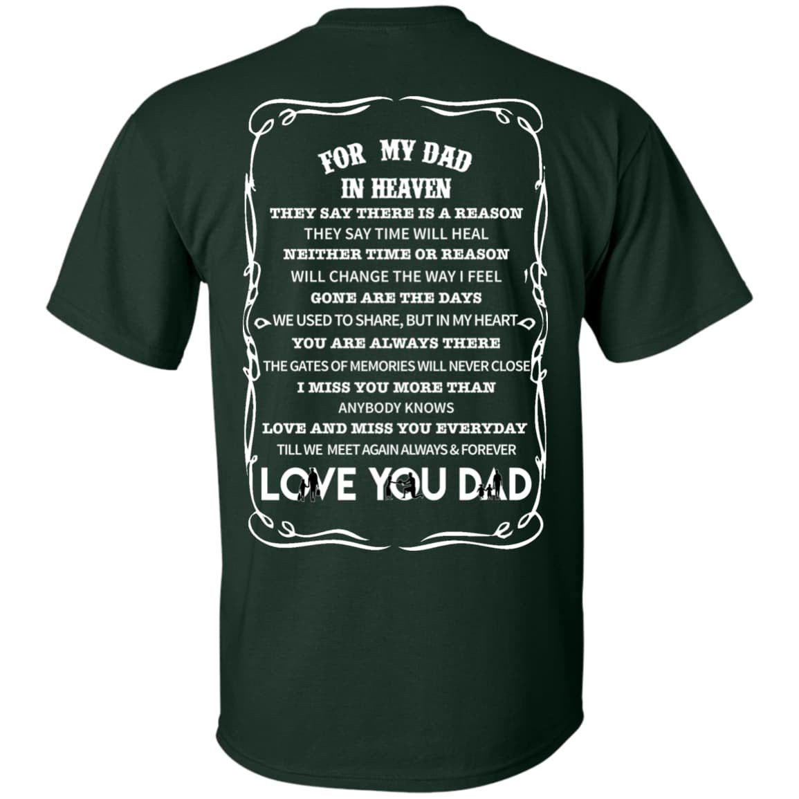 For My Dad In Heaven T-Shirt & Hoodie | Teecentury.com