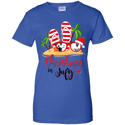 Flip Flop Sunglasses Christmas In July Summer Beach Vacation T-Shirt & Tank Top | Teecentury.com