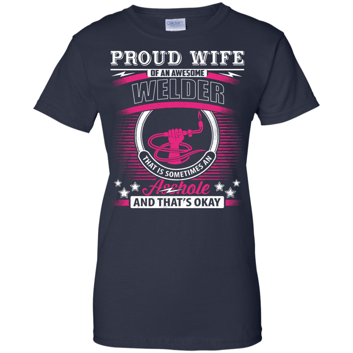Proud Wife Of An Awesome Welder T-Shirt & Hoodie | Teecentury.com