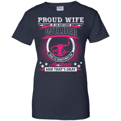 Proud Wife Of An Awesome Welder T-Shirt & Hoodie | Teecentury.com