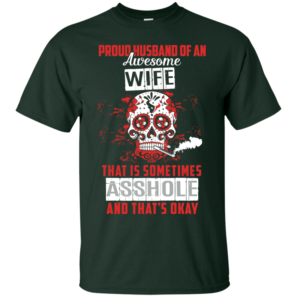 Proud Husband Of An Awesome Wife T-Shirt & Hoodie | Teecentury.com