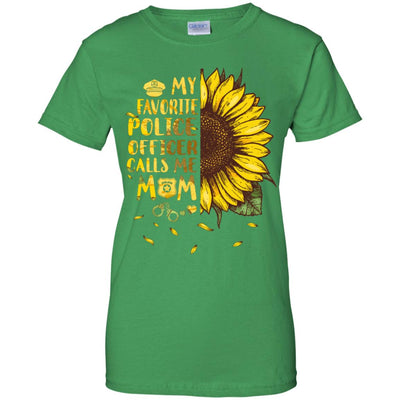 Sunflower My Favorite Police Officer Calls Me Mom Mothers Day Gift T-Shirt & Hoodie | Teecentury.com