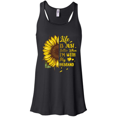 Life Is Just Better When I'm With My Husband Love Wife T-Shirt & Tank Top | Teecentury.com