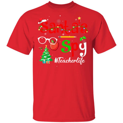 Christmas Teachers Teach Santa's Spy Teacher Life T-Shirt & Sweatshirt | Teecentury.com