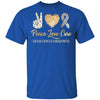 Peace Love Cure Brain Cancer Awareness T-Shirt & Hoodie | Teecentury.com