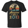 Awesome Since 2013 9th Years Old Dinosaur Birthday Gift Youth Youth Shirt | Teecentury.com