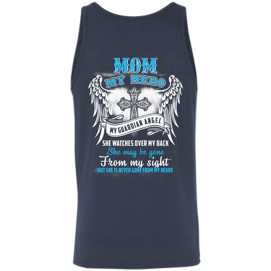 My Mom My Hero My Guardian Angel She Watches Over My Back T-Shirt & Hoodie | Teecentury.com
