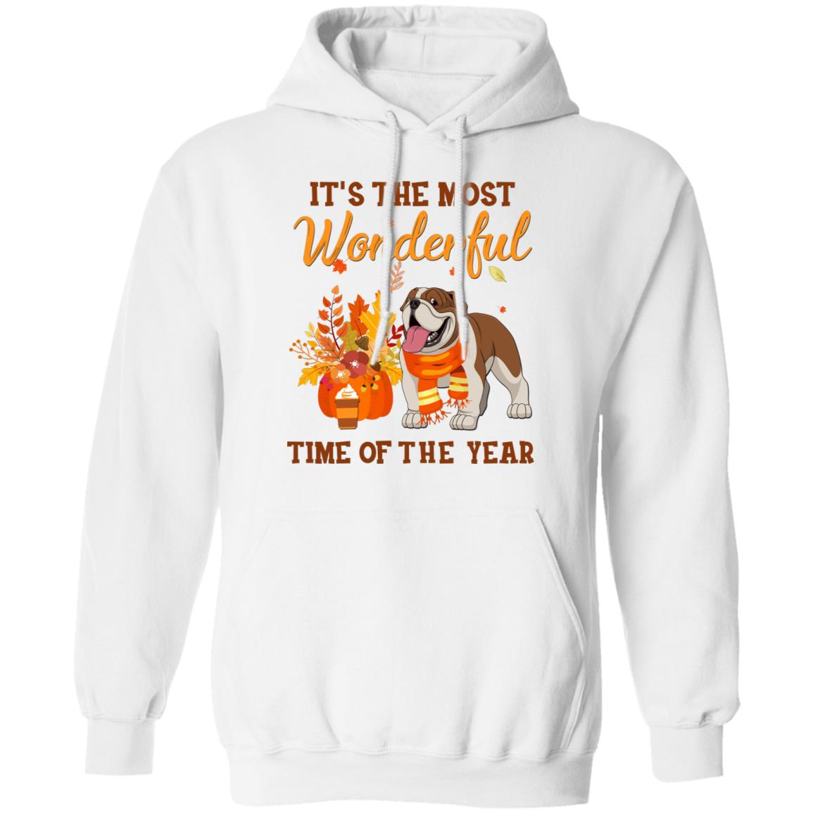Bulldog Autumn It's The Most Wonderful Time Of The Year T-Shirt & Hoodie | Teecentury.com