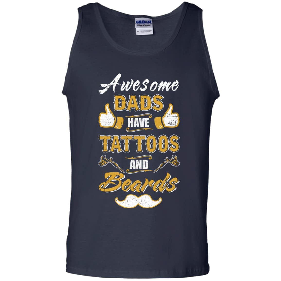 Awesome Dads Have Tattoos And Beards T-Shirt & Hoodie | Teecentury.com