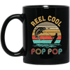 Vintage Reel Cool Pop Pop Fish Fishing Father's Day Gift Mug Coffee Mug | Teecentury.com