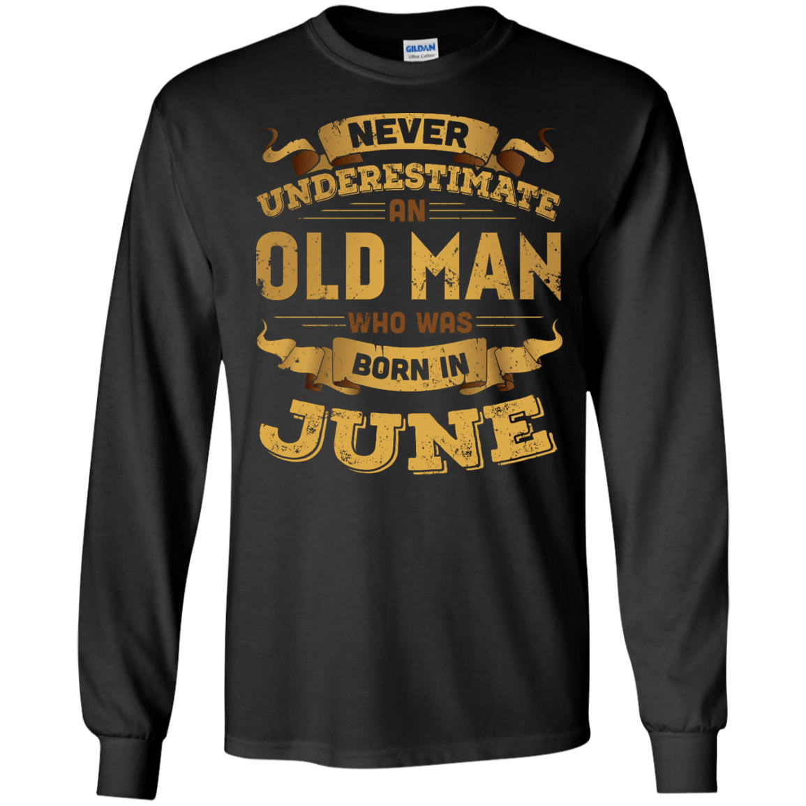 Never Underestimate An Old Man Who Was Born In June T-Shirt & Hoodie | Teecentury.com