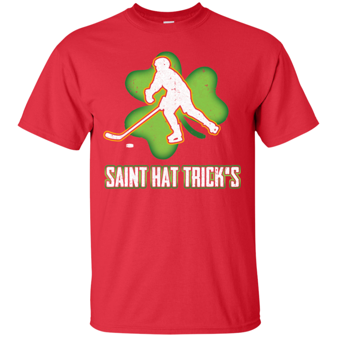 Saint Hat Trick's Hockey Shamrock St Patricks Day T-Shirt & Hoodie | Teecentury.com