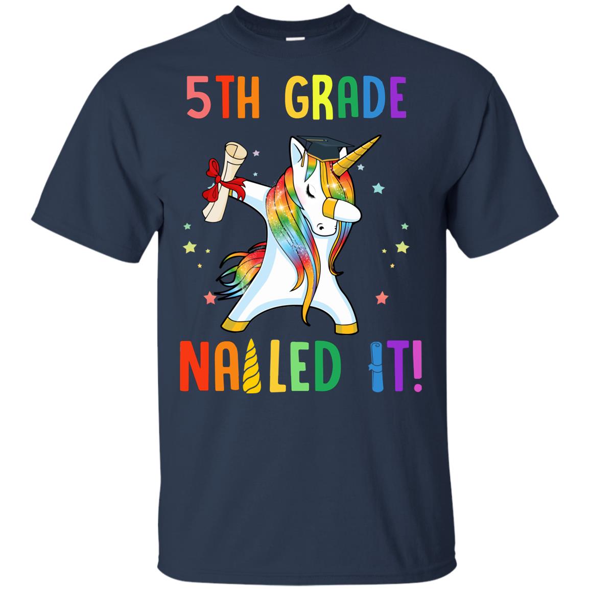 Dabbing 5th Grade Unicorn Nailed It Graduation Class Of 2022 Youth Youth Shirt | Teecentury.com