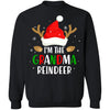 I'm The Grandma Reindeer Matching Family Christmas T-Shirt & Sweatshirt | Teecentury.com