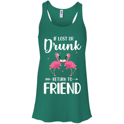 Flamingo If I Lost Or Drunk Please Return To Friend T-Shirt & Tank Top | Teecentury.com